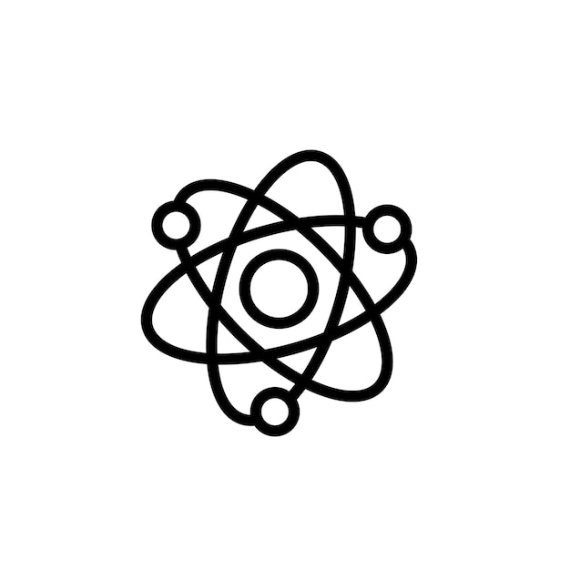 Atom sign symbol vector