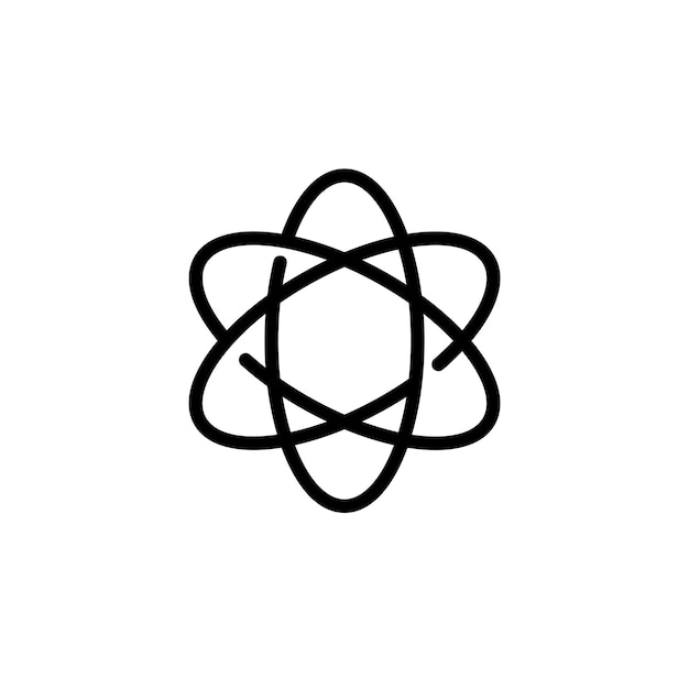 Atom sign symbol vector