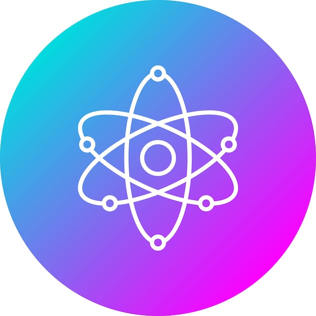 Atom vector icon Can be used for Research and Science iconset