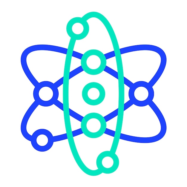 Atom Vector Icon Ontwerp Illustratie