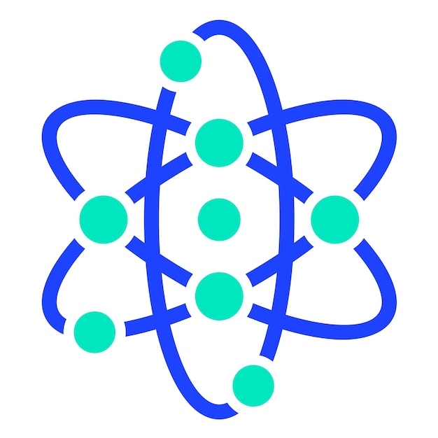 Atom Vector Icon Ontwerp Illustratie