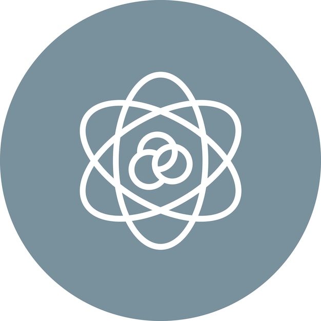 Atom vector icoontje illustratie van Back to School icoonset