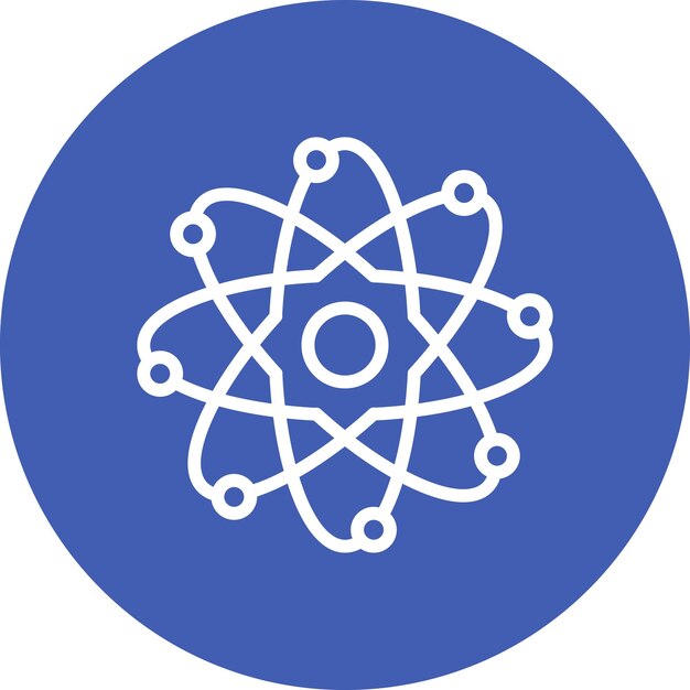 Atom vector icoontje illustratie van Chemistry icoonset