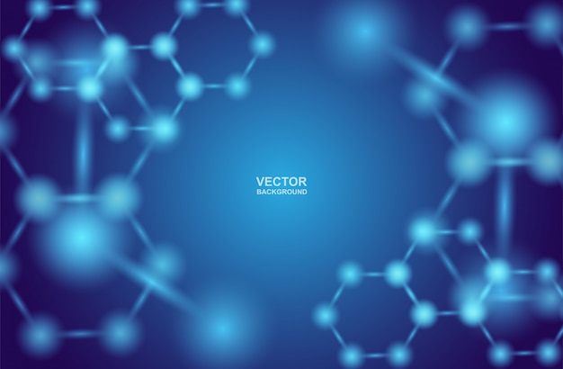 Vector atomen. medische of wetenschappelijke achtergrond.