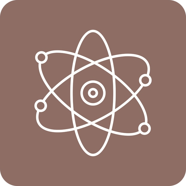 Atoms vector icon Can be used for Nuclear Energy iconset