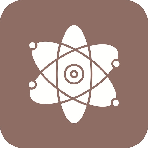 Atoms vector icon Can be used for Nuclear Energy iconset