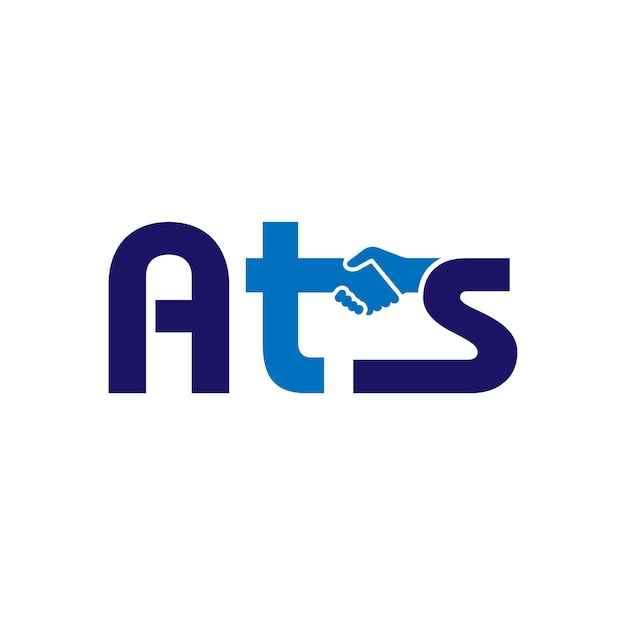 Логотип ATS для торговли продуктами питания и общего обслуживания