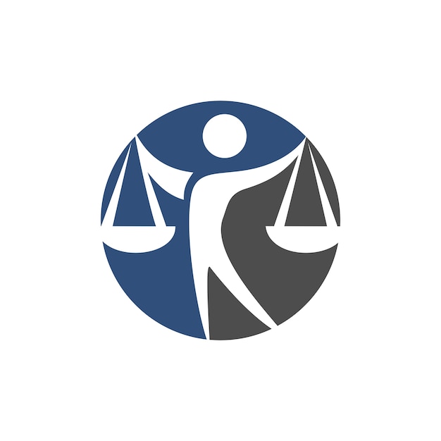 Адвокат и юридический логотип
