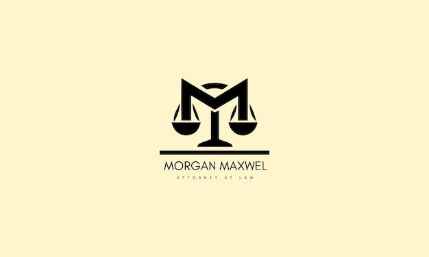 Attorney law service and justice logo design