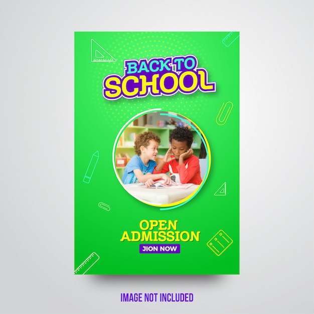 Attractive Back to school abstract flyer