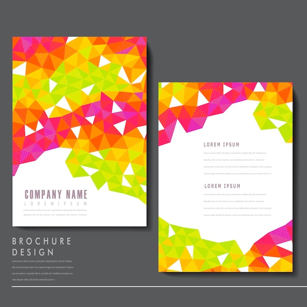 Attractive brochure template design