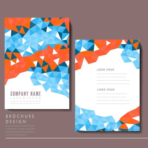 Attractive brochure template design