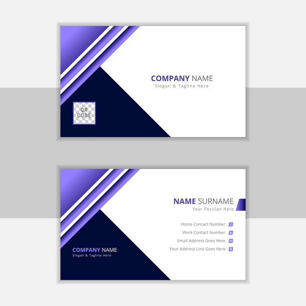 Vector attractive business card design template for your professional business