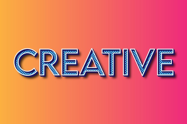 Vector attractive creative editable text effect on a gradient background