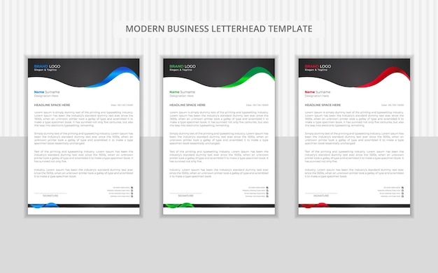 Attractive and elegant Letterhead Design Template for Your professional business