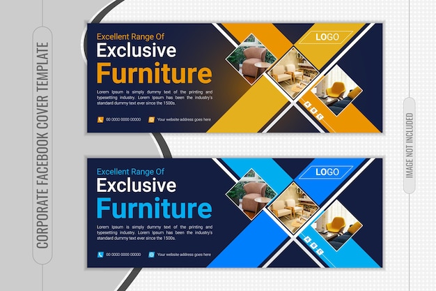 Vector attractive facebook cover design template for your professional business