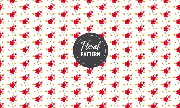 Vector attractive floral pattern design and textile clothes pattern template