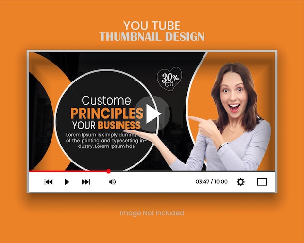 Attractive Live stream digital online business thumbnail solution creative template editable design