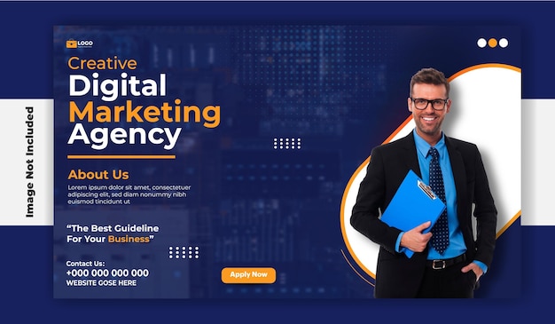 attractive marketing banner design