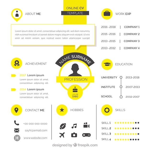 Vector attractive online curriculum template