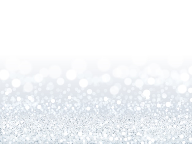 Привлекательный фон с белыми блестками, серебряные и белые частицы, состоящие из обоев боке на иллюстрации