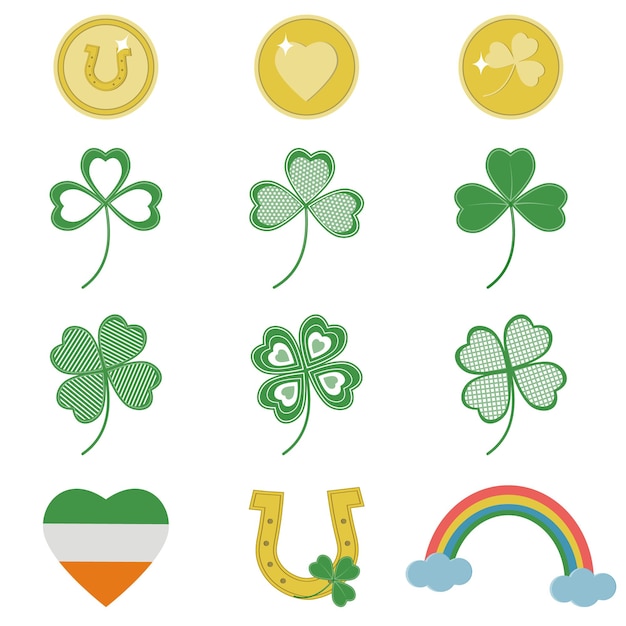 Attributes for the spring holiday of St. Patrick.