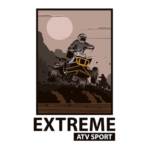 Vector atv extreme sport