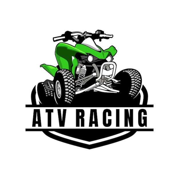 Vector atv racing illustration design vector