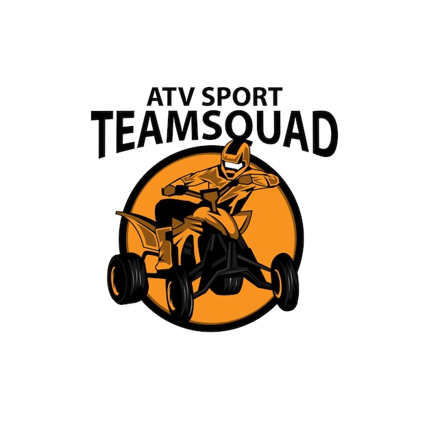 Vettore atv sport, uno sport di logo di illustrazione