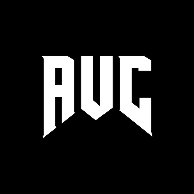 AUC ロゴデザイン 黒と白のカラーコンビネーション AUCロゴ AUCベクトル AUCデザイン AUCアイコン AUCアルファベット AUCタイポグラフィー