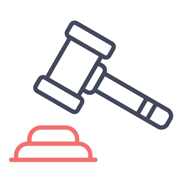 Auctie vector illustratie stijl