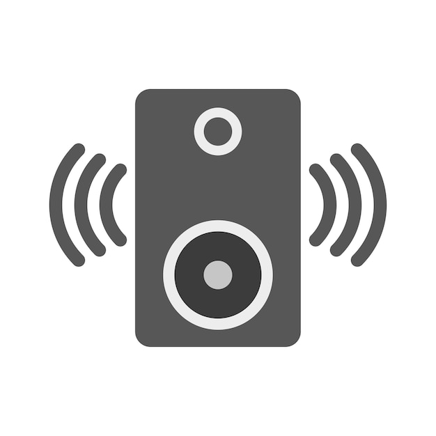 Audio column icon. Technology background. Vector illustration.