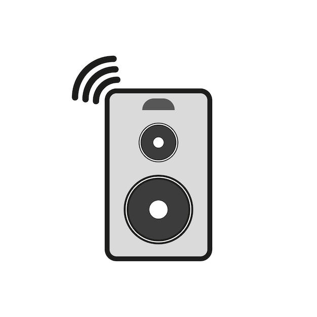 Audio luidsprekers pictogram Vector illustratie EPS 10 Stock beeld