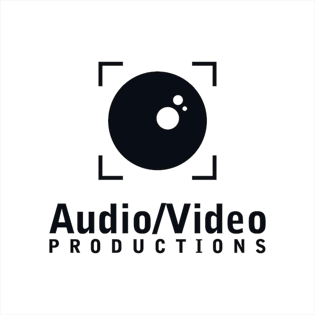 Audio and Video service production logo design