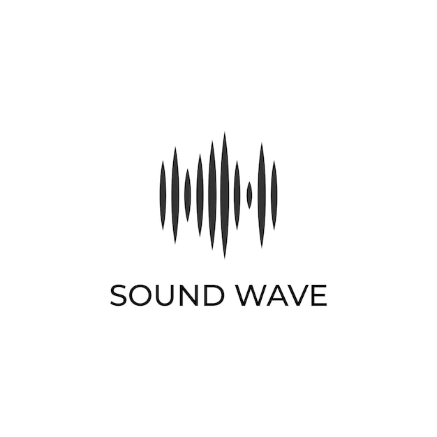 Audio Wave Spectrum Visualizer Sharp Spectrum BarAudio Logo ontwerpsjabloon