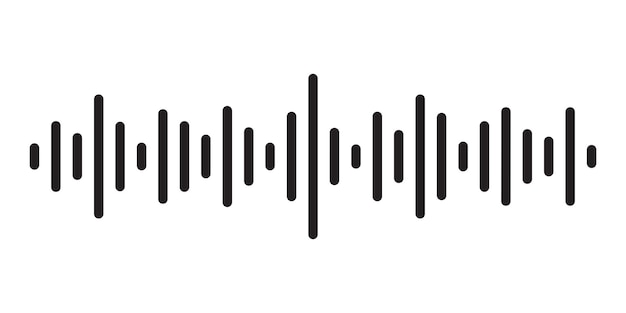 Audio wave vector illustration