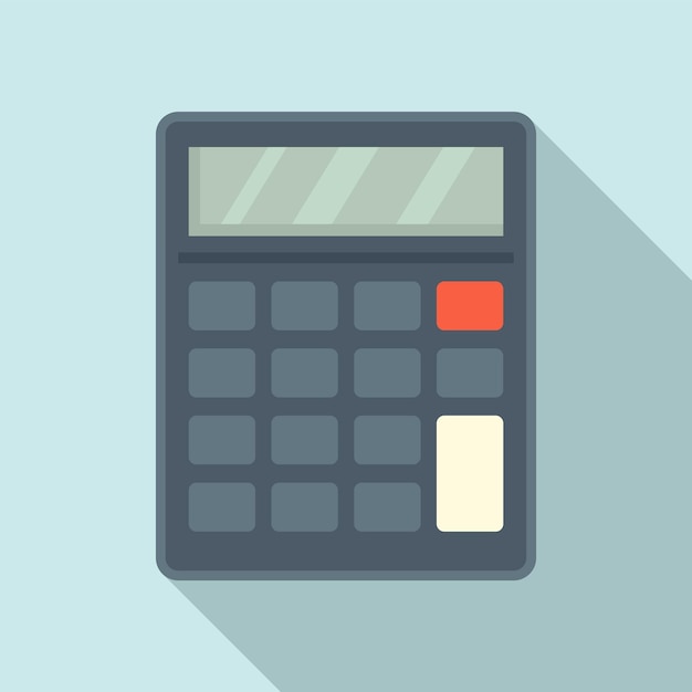 Audit calculatorpictogram Vlakke afbeelding van audit rekenmachine vector pictogram voor webdesign