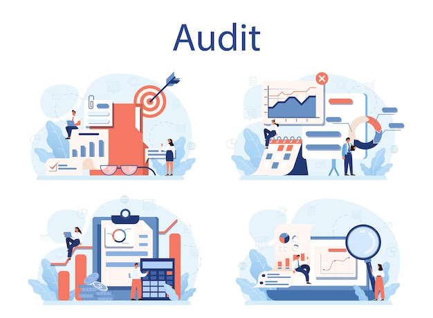 Vector audit concept ingesteld