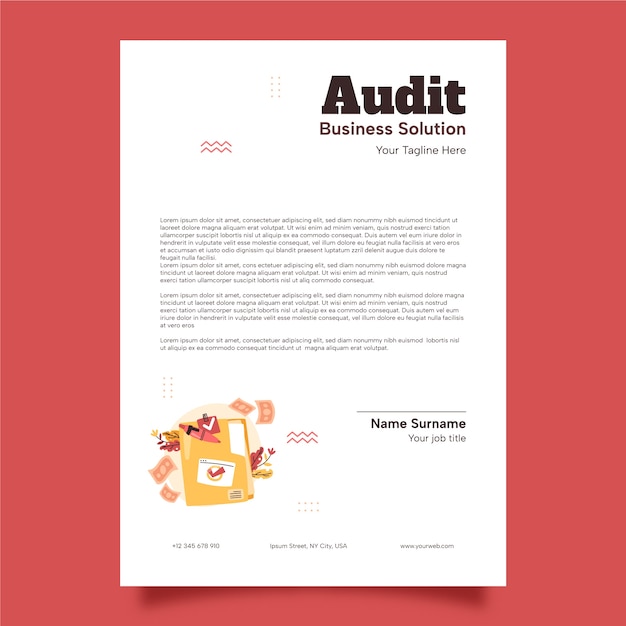 Vector audit template design