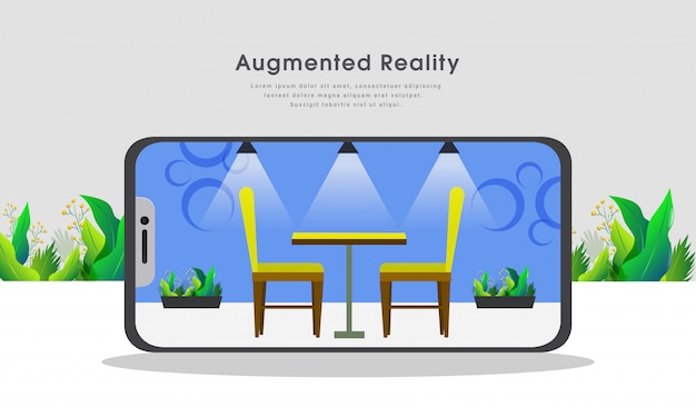 Augmented reality concept.