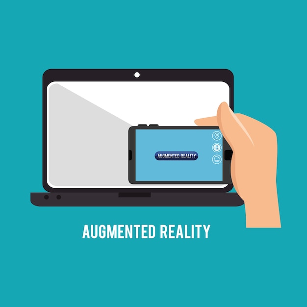 Augmented reality technologie pictogram