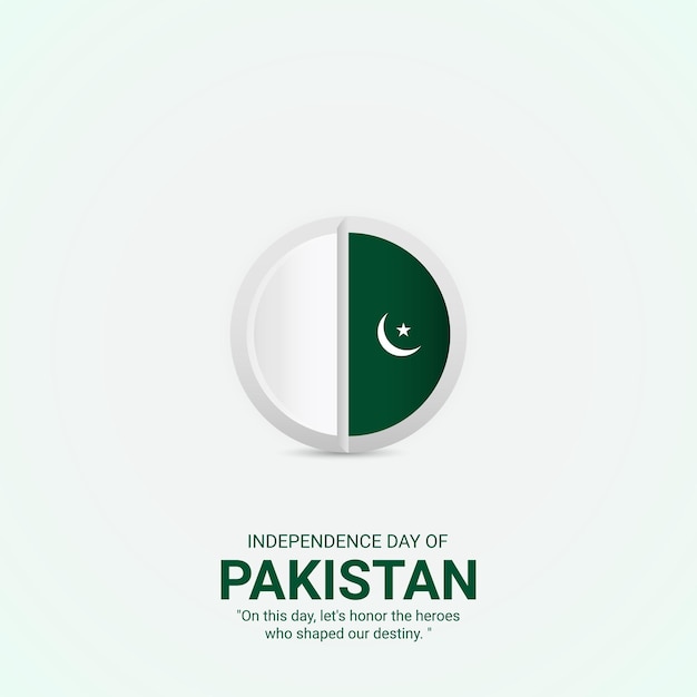 August 14 Pakistan independence day creative design for social media ads vector