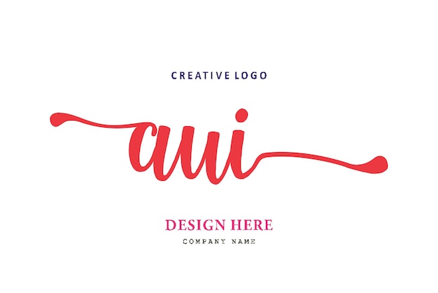 Надписи на логотипе aui просты, понятны и авторитетны.