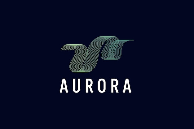 Aurora logo vector pictogram illustratie