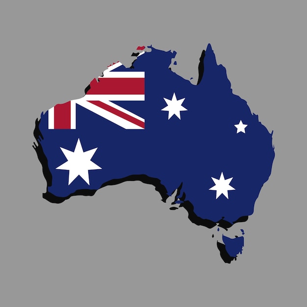 Australia Australia map Vector illustration