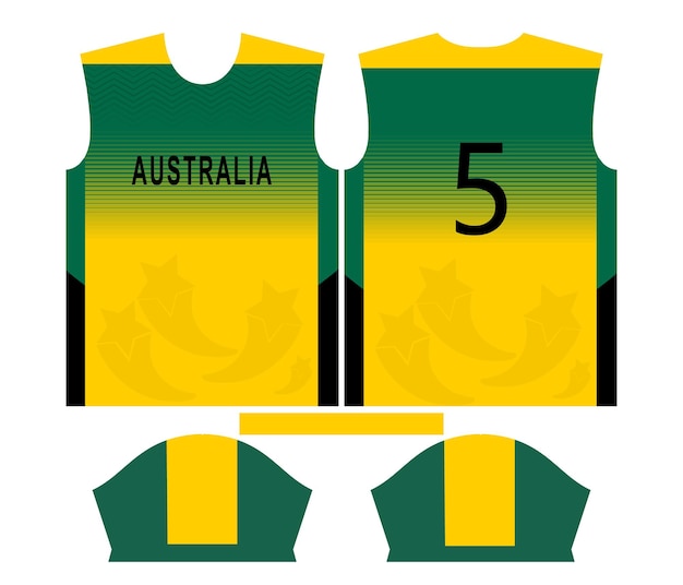 Australia squadra di cricket sport kid design o australia cricket jersey design