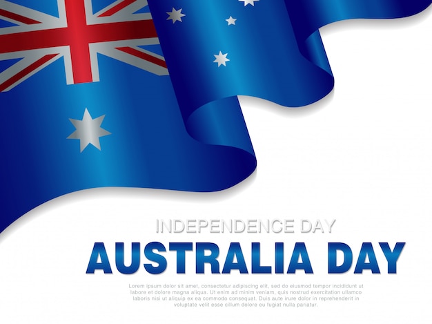 Vector australia day celebration poster