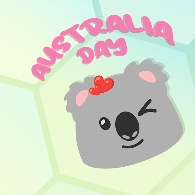 ベクトル australia dayソーシャルポスト 10