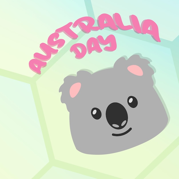 ベクトル australia day social post