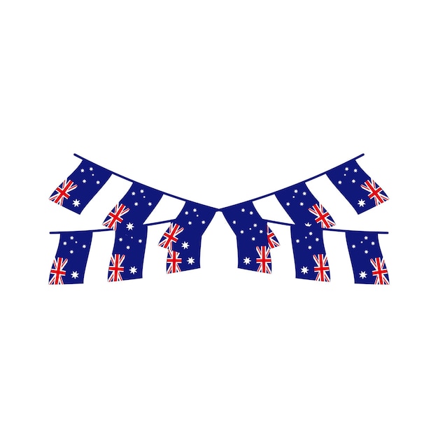 Australia Element Independence Day Illustration Design Vector